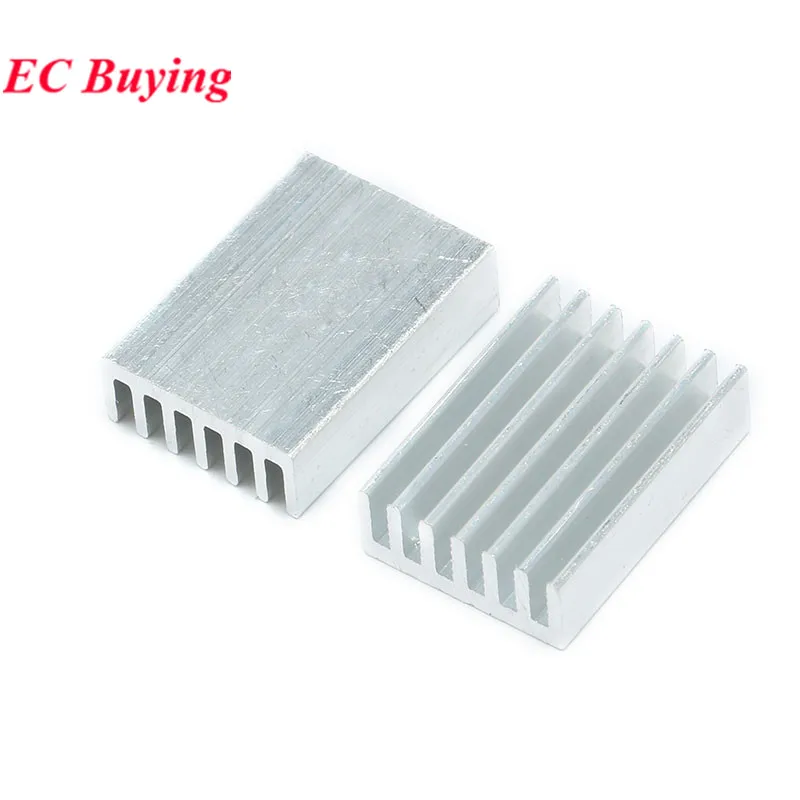 20 piezas/5 unidades 20*14*6mm disipador de calor del radiador enfriador aleta de refrigeración disipador de calor de aluminio para Chip LED módulo de Transistor IC de potencia PBC 20x14x6 - imagen 2