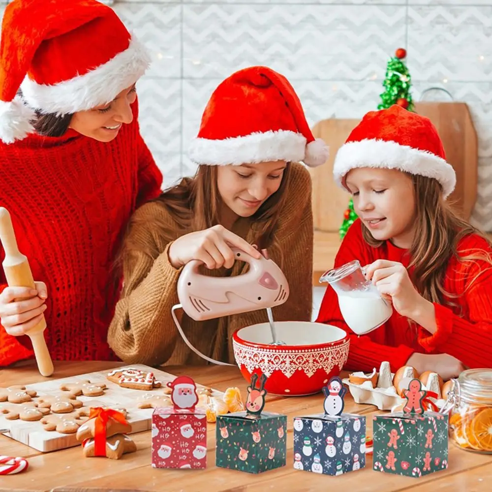 Nueva caja de regalo de Navidad de papel, serie de libros mágicos, diseños de libros, cajas de papel de embalaje, caja de dulces Multicolor, Navidad - imagen 5