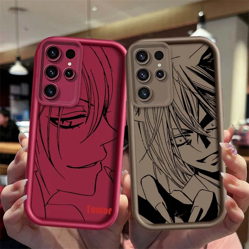 Tomoe iconos Anime para Samsung Galaxy S25 S24 S23 S22 S21 S20 Ultra Plus FE 5G Eye Ladder funda de teléfono