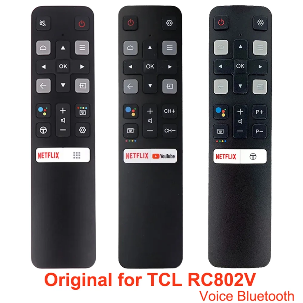 RC802V FMR1 RC802V FUR6 RC802V FNR1 para TCL Android 4K UHD Smart TV con función de voz para Control remoto por infrarrojos de hogar inteligente - imagen 3