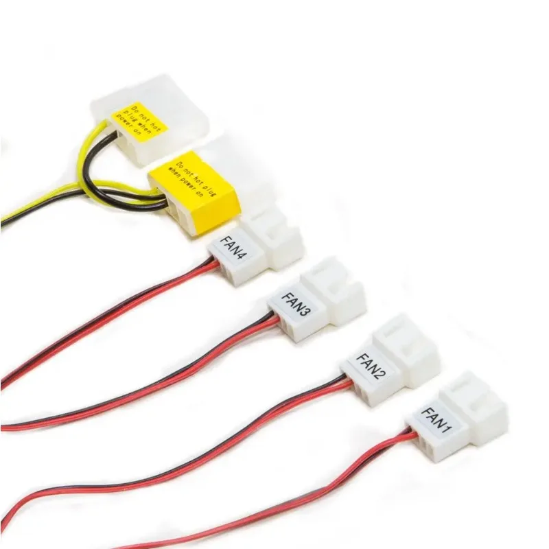 Controlador de velocidad del ventilador de 4 canales con Control Led, hasta 4 juegos de ventilador de computadora Pc, controlador Gdt y disco duro de Cpu, refrigeración Vga - imagen 5