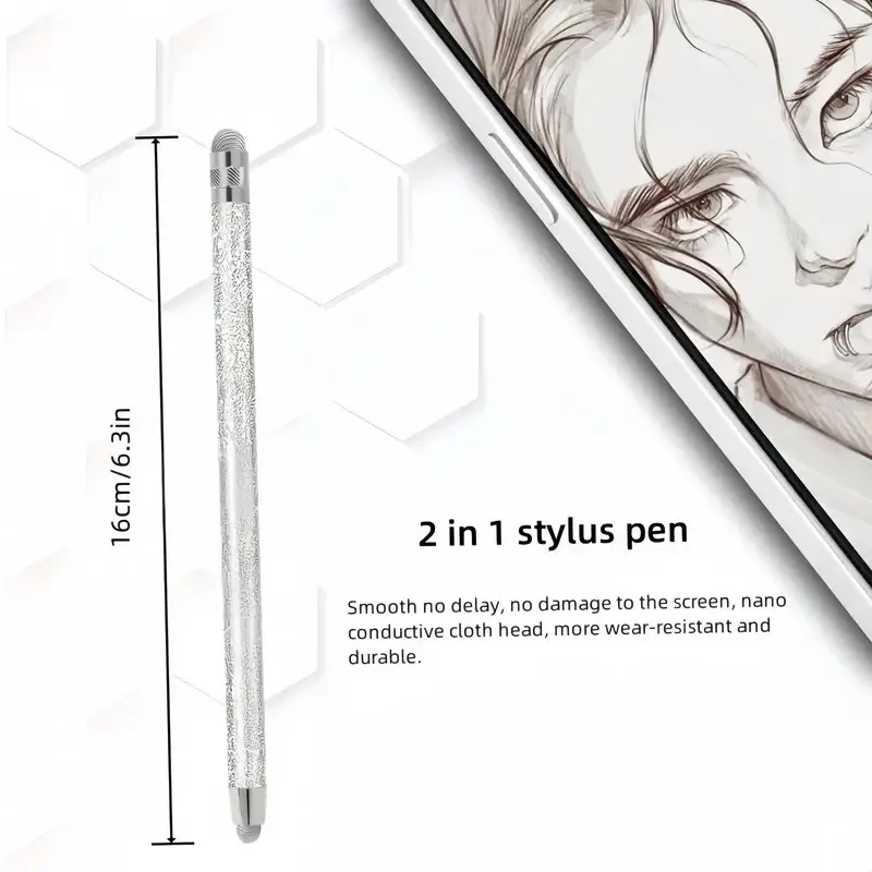 Bolígrafo Stylus 2 en 1 para iPad, iPhone, Android, tabletas, alta sensibilidad y precisión para todas las pantallas táctiles - imagen 3