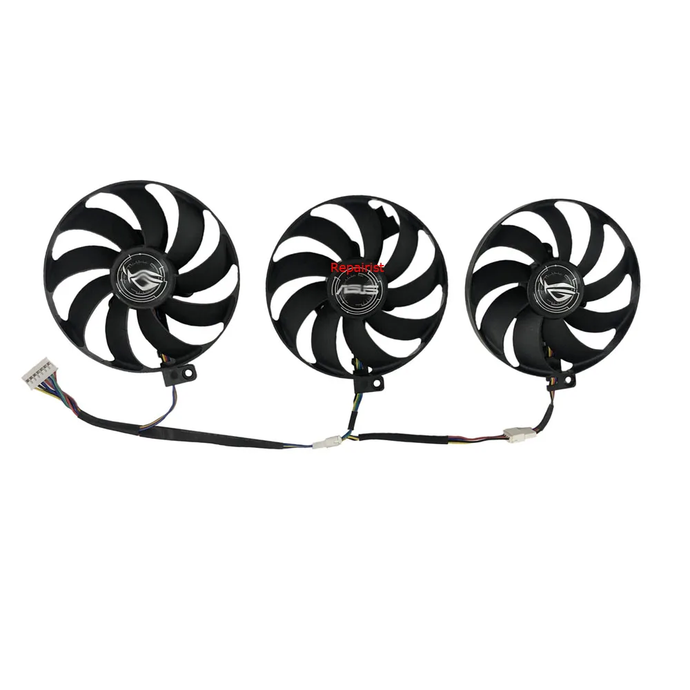 3Pcs/Set ,T129215SU,PLD09210S12H,FDC10H12S9-C,GPU Enfriador de ventilador,Ventilador de tarjeta gráfica,Para ASUS ROG STRIX RTX 2080 Ti GAMING,Para ASUS ROG-STRIX-RTX2080S-O8G-GAMING,Para ASUS ROG STRIX RX 5700 OC 8G - imagen 4