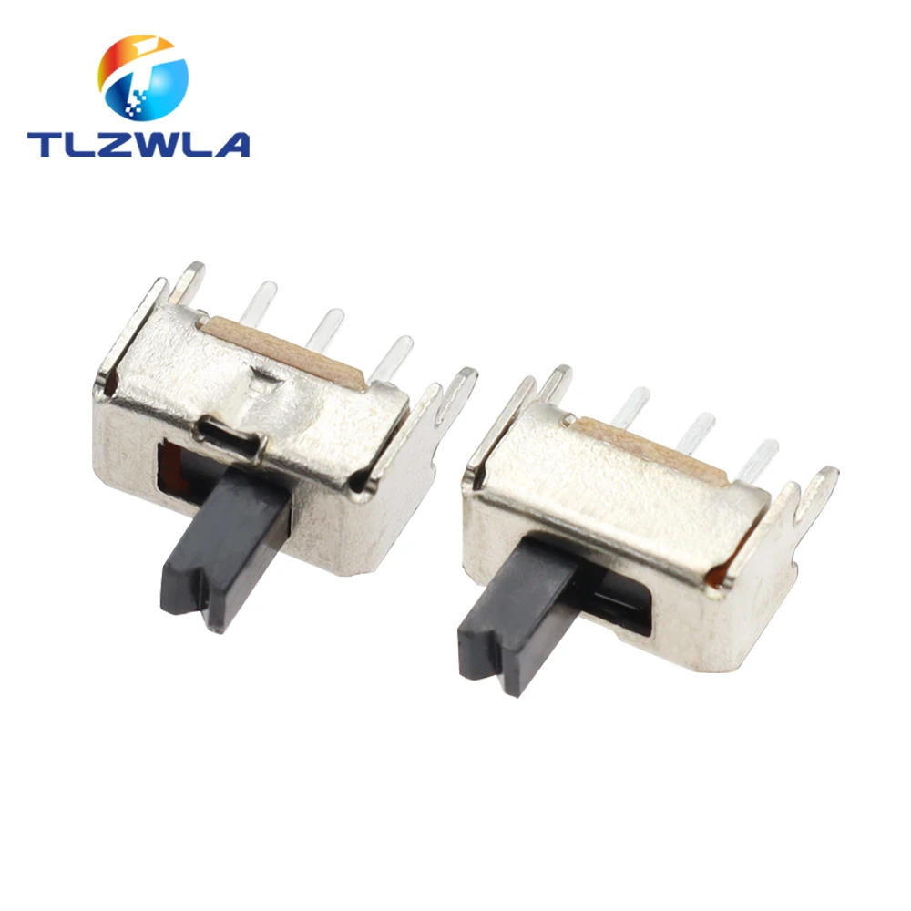 10 Uds SS12D07 Mini interruptor deslizante Vertical 1P2T interruptor de palanca de 3 pines SMD PCB DPDT interruptor Vertical de alta calidad - imagen 5