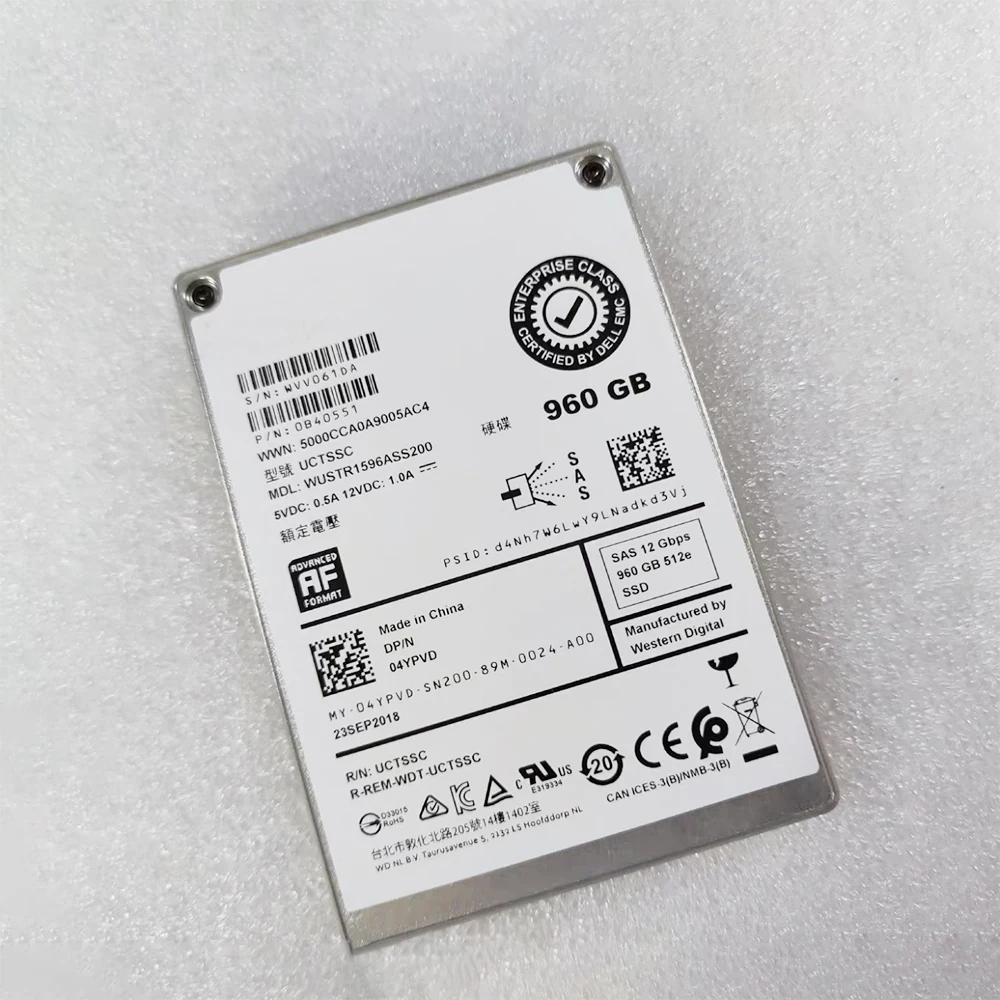 Unidad de estado sólido de servidor SSD 04YPVD 4YPVD 960G SAS 2,5 ''12G para DELL para EMC - imagen 5