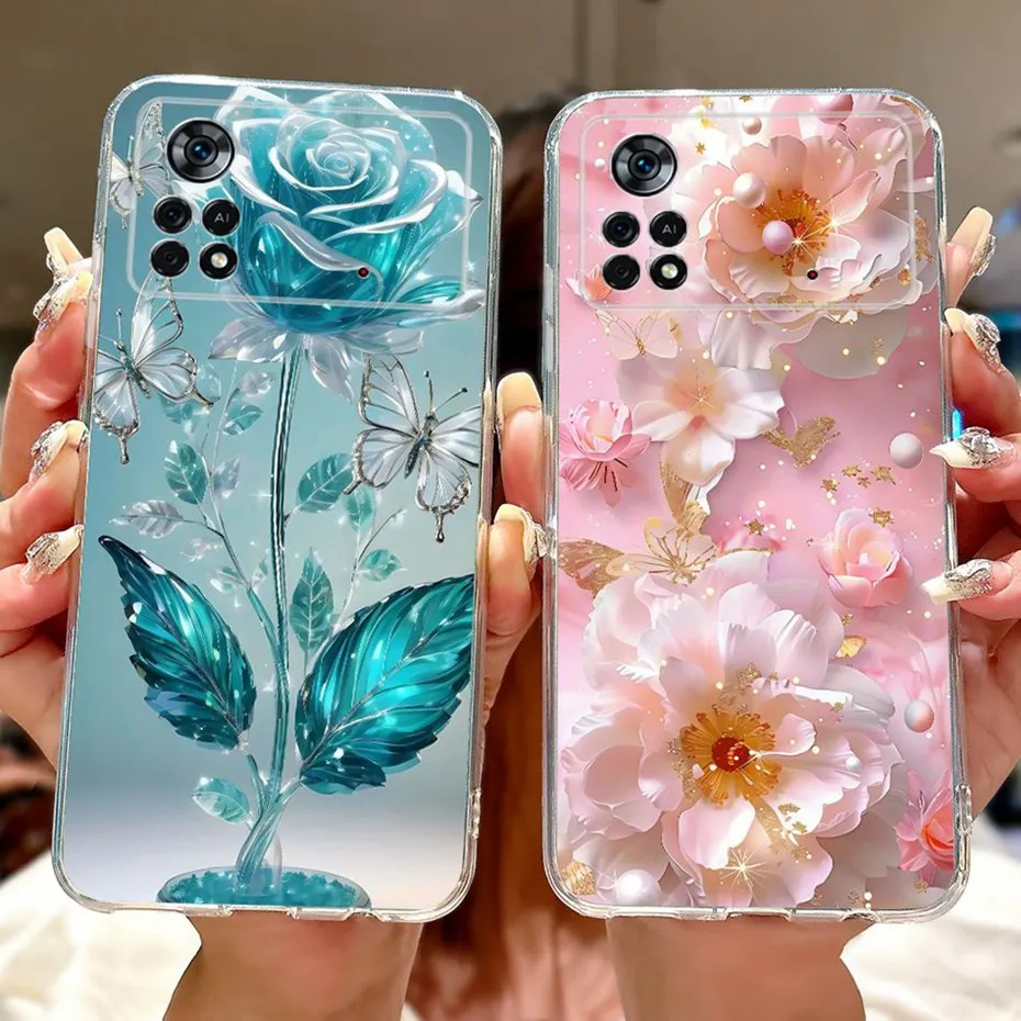 Funda de teléfono con pintura bonita para Xiaomi Poco X4 Pro 5G, funda trasera de silicona suave para POCO X4Pro 5G, parachoques - imagen 5