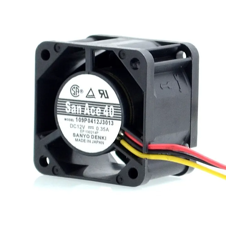 4CM 40mm 12V 0.35A 109P0412J3123 4028 ventilador de refrigeración de rodamiento de bolas dual 40*40*28mm - imagen 3
