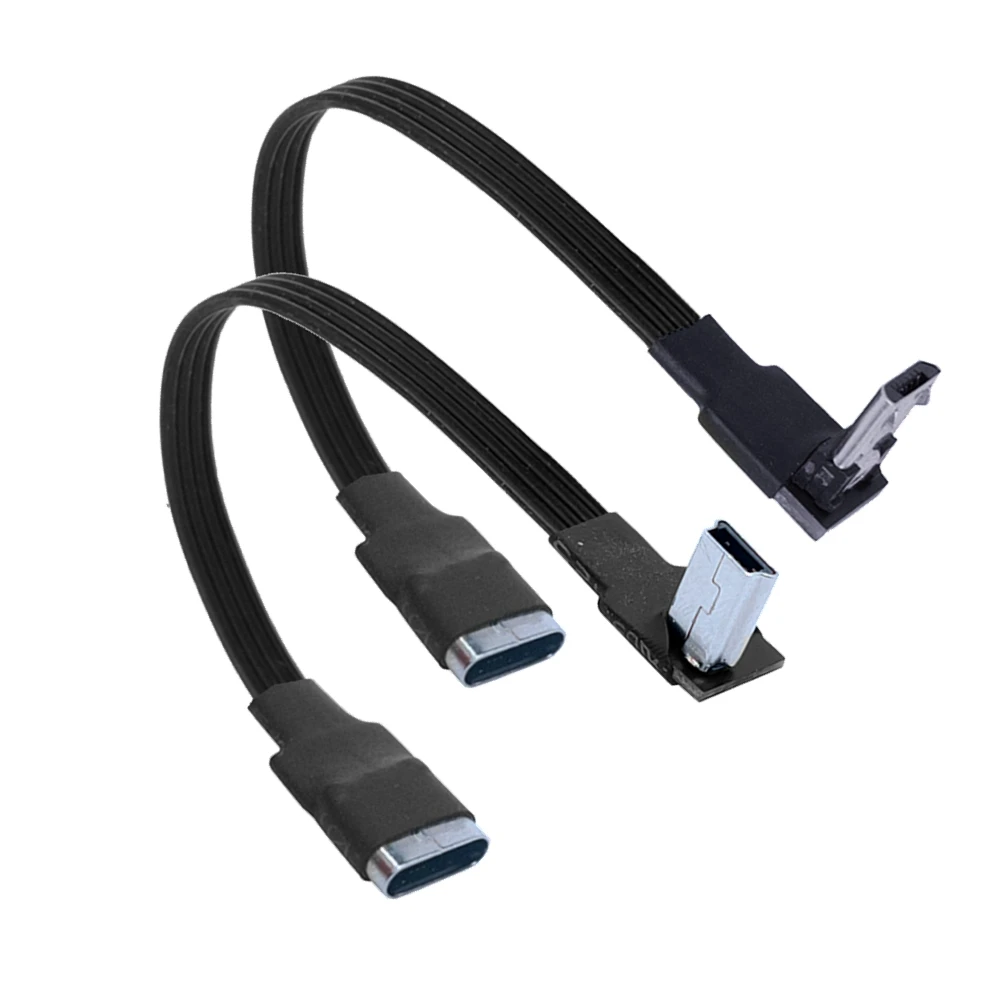 90 grados 5CM-3M Micro B Mini tipo c USB macho a tipo c hembra adaptador de codo conector convertidor para teléfono tableta 5CM 10CM - imagen 5