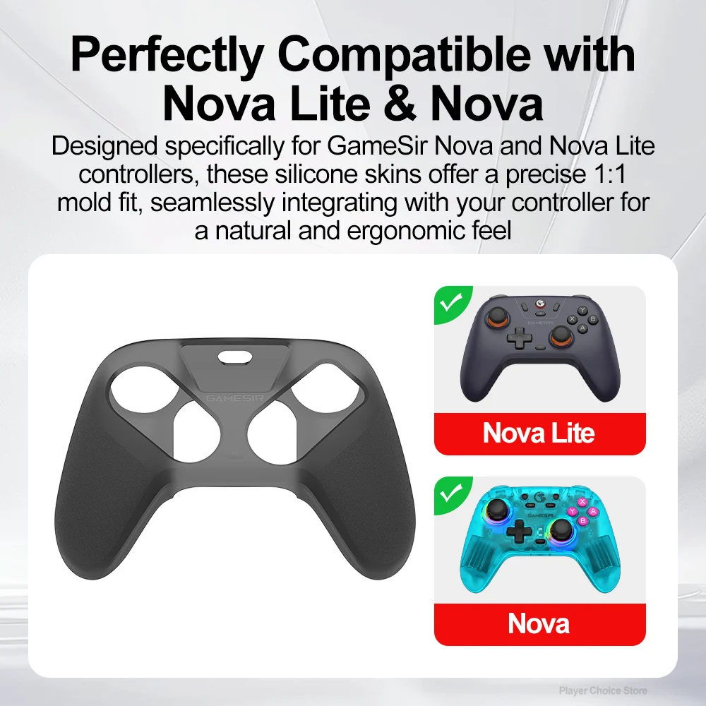 GameSir Nova Lite funda de silicona Nova funda protectora Gamepads Joystick cubierta Shell antideslizante negro blanco amarillo azul rosa - imagen 3