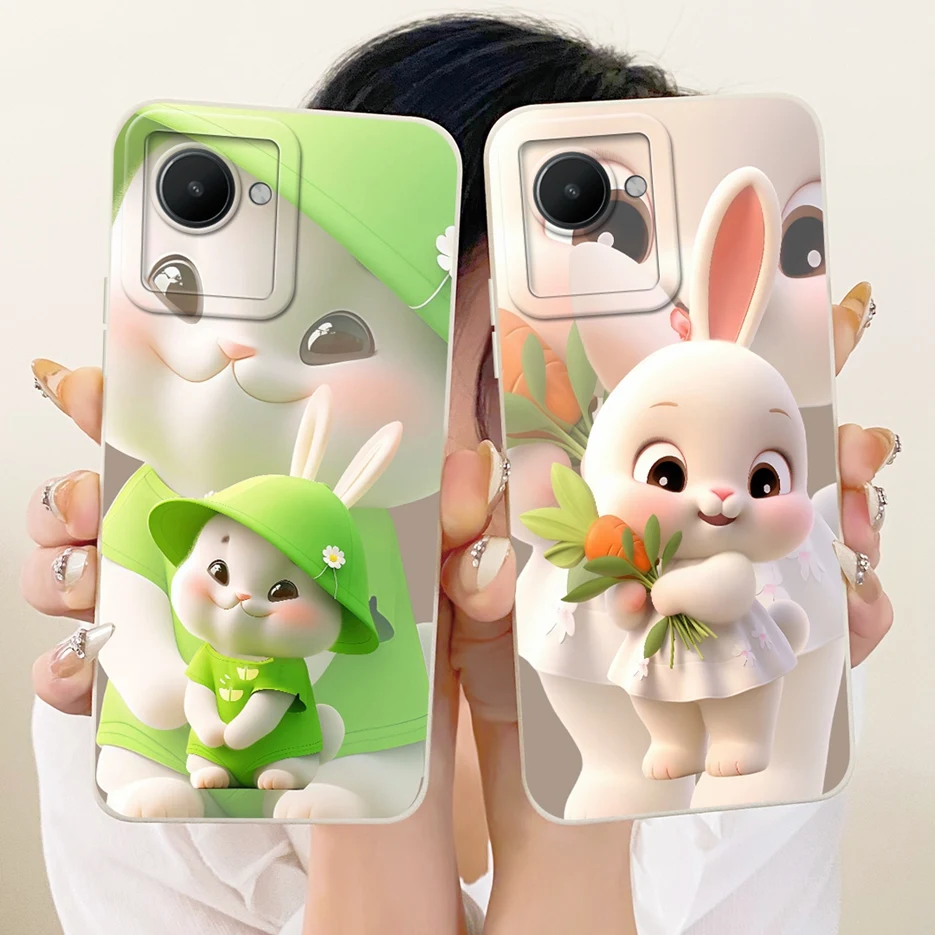 Para Realme C30 C30s funda bonita de gato pato funda trasera de dibujos animados a prueba de golpes funda de teléfono suave de TPU para Realme C30s C 30 RealmeC30 S Fundas - imagen 2