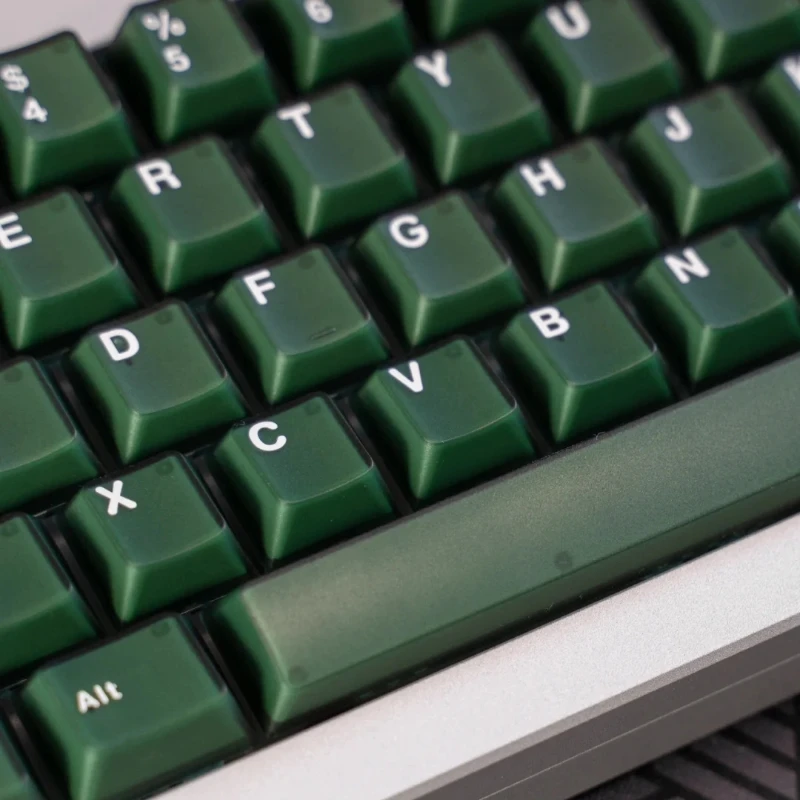 ECHOME-Juego de teclas con temática de Jade Esmeralda, tapa de teclado translúcida de doble capa ABS, perfil de cereza para teclado mecánico - imagen 4