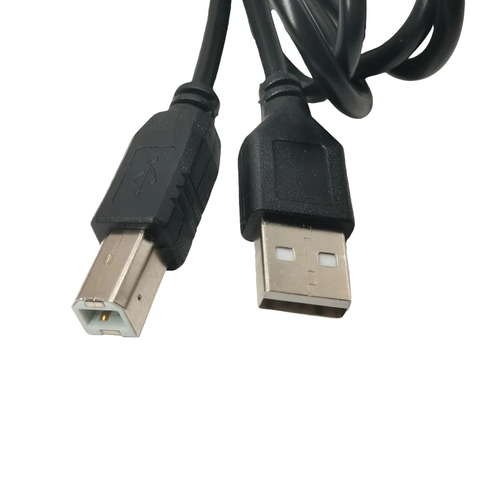 Cable de impresión USB 2,0 tipo A a B macho a macho Cable corto de impresora para Canon Epson HP ZJiang impresora de etiquetas DAC impresora USB 1M 1,5 M
