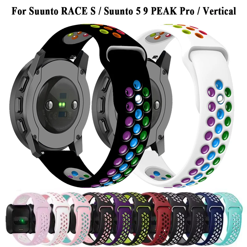 Correa de reloj de 22mm para Suunto RACE S/ RACE/5 Peak/9 Peak Pro/DLC, pulsera de silicona para Suunto Vertical/pulsera deportiva oceánica - imagen 2