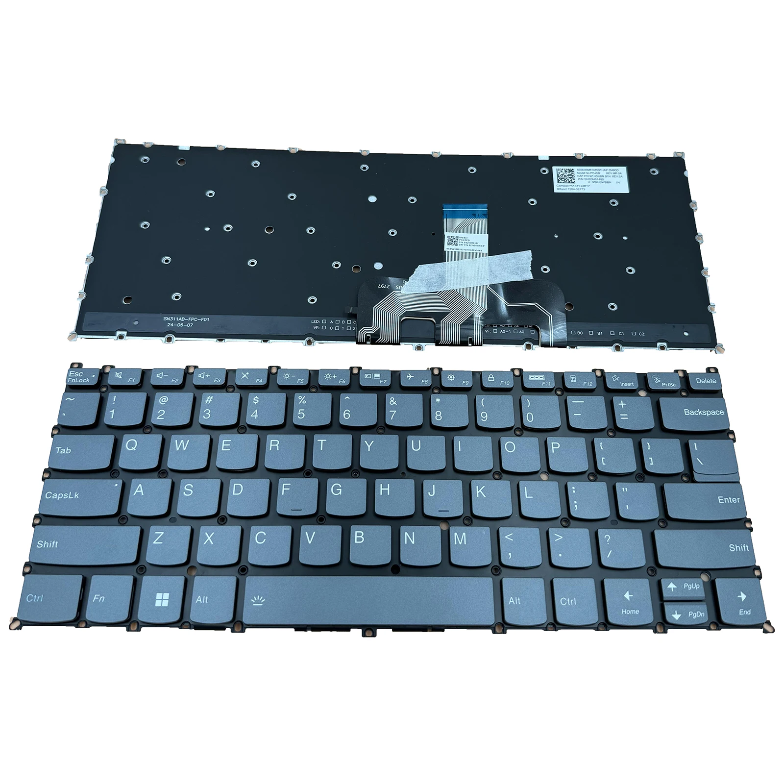 Teclado retroiluminado para Lenovo Yoga Slim 7 ProX 14IAH7 / 14ARH7 82TK 82TL - imagen 2