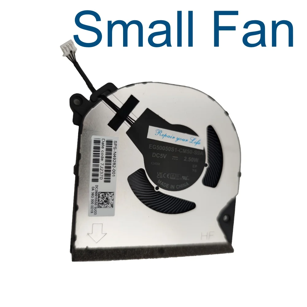 Ventilador de refrigeración GPU para CPU de ordenador portátil HP Envy X360 2 en 1 15-FE FE0013DX fe0023ca fe0514na fe0001tx N49281-001 EG50050S1 CM51 CM61 S9A - imagen 4