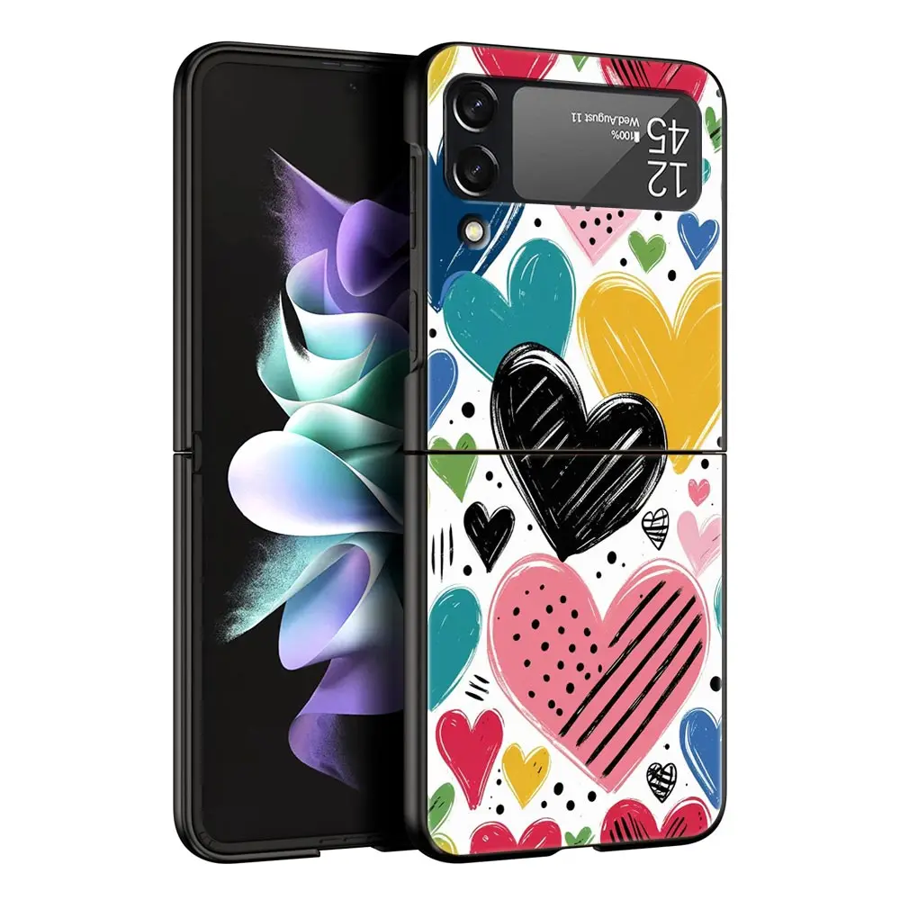Una funda de teléfono Loving Printout para Samsung Galaxy Z Flip3 Flip4 Flip5, carcasa para Z Flip 3 4 5 6 7, funda trasera plegable dura - imagen 3