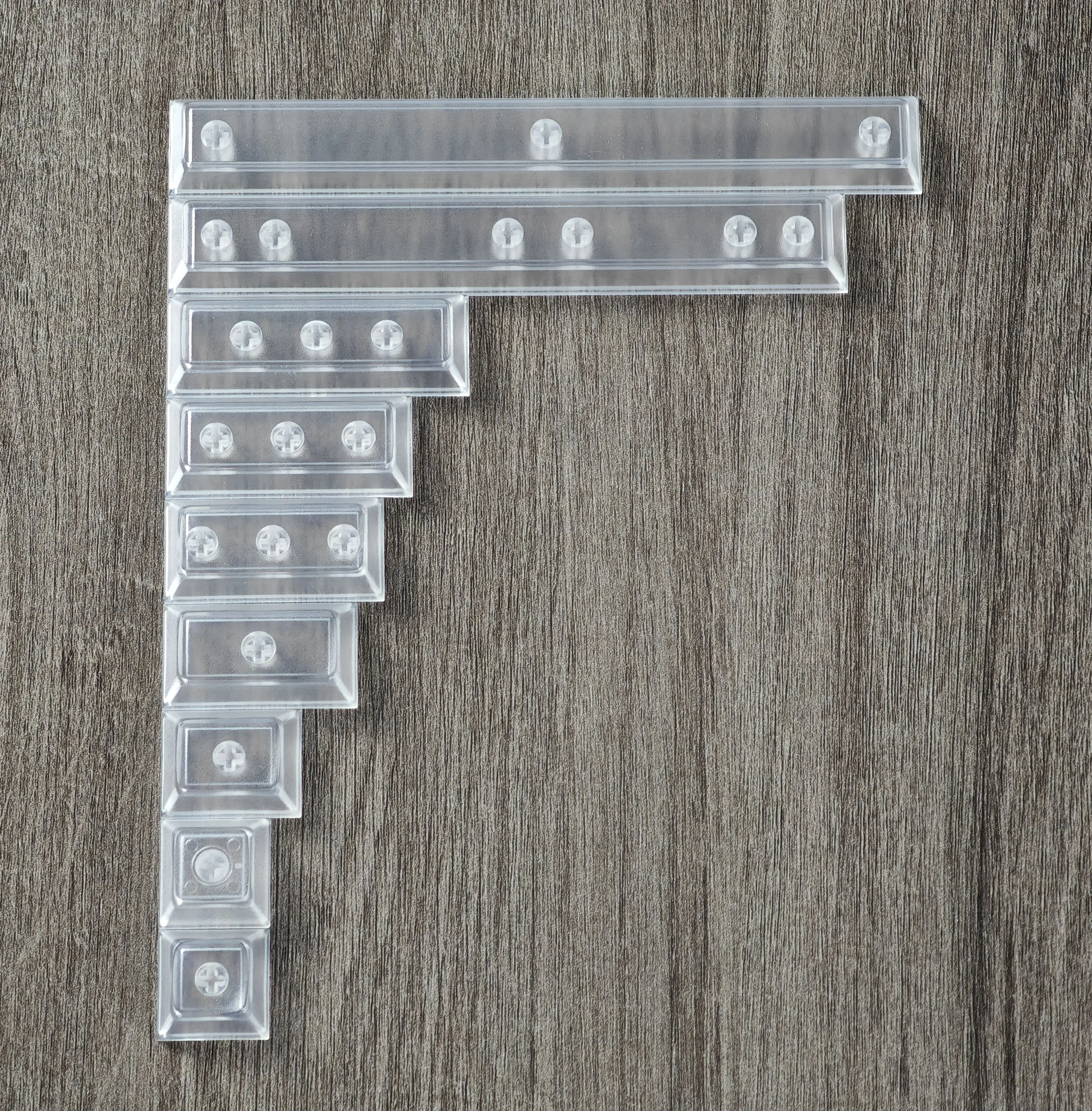 YMDK negro claro azul colorido Material ABS retroiluminado perfil DSA teclas personalizadas PBT para teclado de interruptores MX - imagen 3