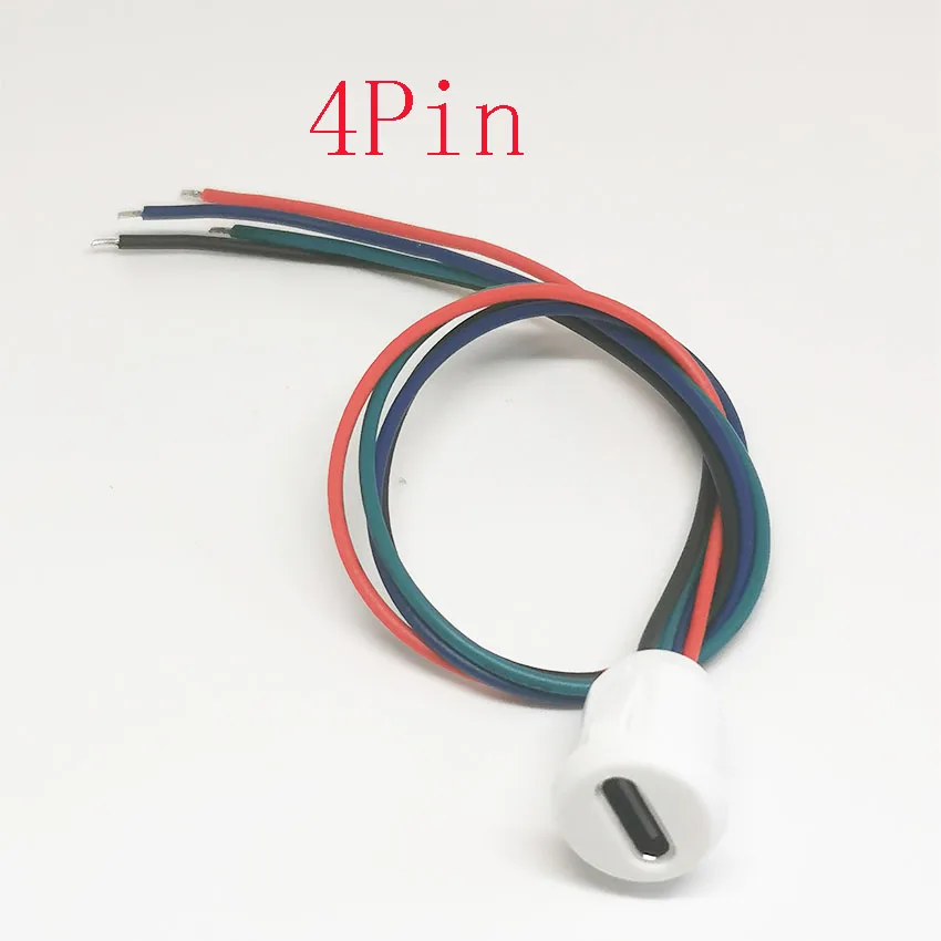 Cable de soldadura de presión Directa tipo C 2P/4P, inyección de pegamento, Base hembra, adaptador de conector USB tipo C, Base hembra impermeable - imagen 3