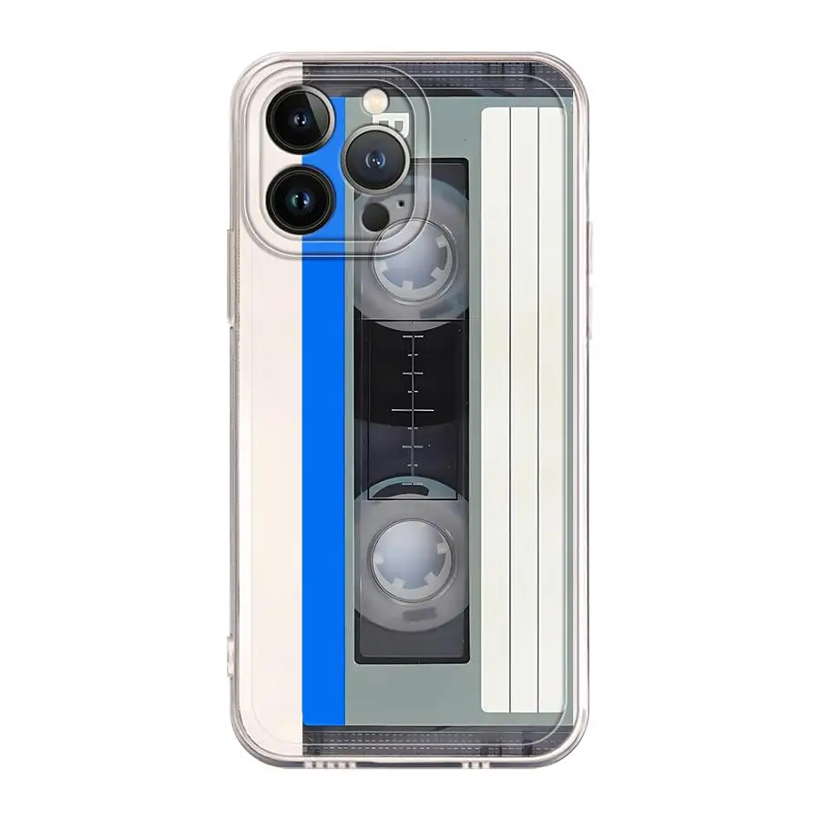 Funda Protectora para Teléfono con Diseño de Casete Retro para iPhone 17 Pro Max 14 Plus 15 12 Mini 7 8 XS Max 11 13 Pro 16 XR Air - imagen 5