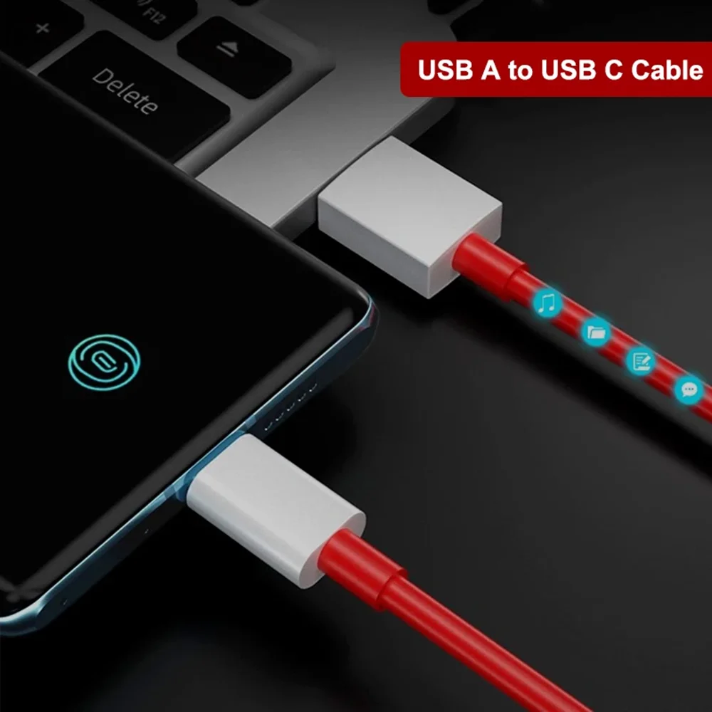 Cable USB de carga superllamativas de 80W y 100W para OnePlus 9RT 10 11 12 13 Nord 2T 3 CE 3 ACE 3 3V 5 Pro SuperVOOC Cables de carga rápida - imagen 5
