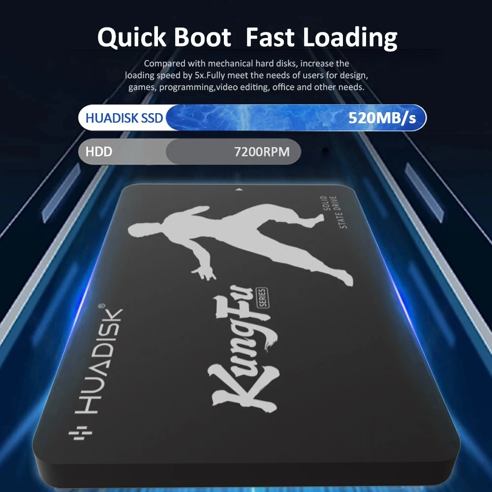 Disco duro HUADISK Sata3 Ssd 2,5" 128GB 256GB 512GB 1TB 2TB Disco duro interno para computadora portátil y escritorio - imagen 5