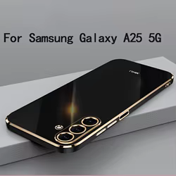Para Samsung Galaxy A25 5G funda suave de TPU para Samsung Galaxy A25 5G cubierta protectora de cámara antihuellas