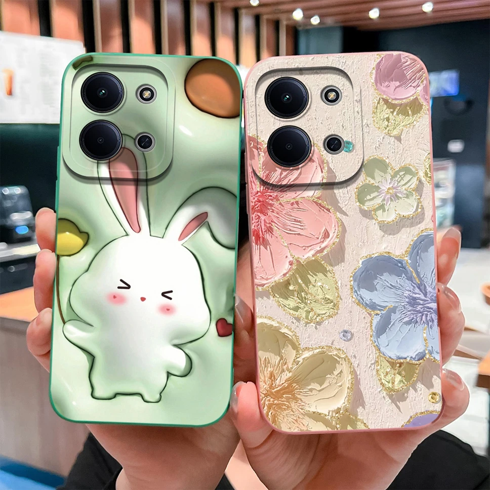 Para Xiaomi Poco C85 4G Funda de teléfono divertido gato Material de silicona líquida Funda suave y agradable para la piel para Poco C 85 Funda a prueba de golpes - imagen 3