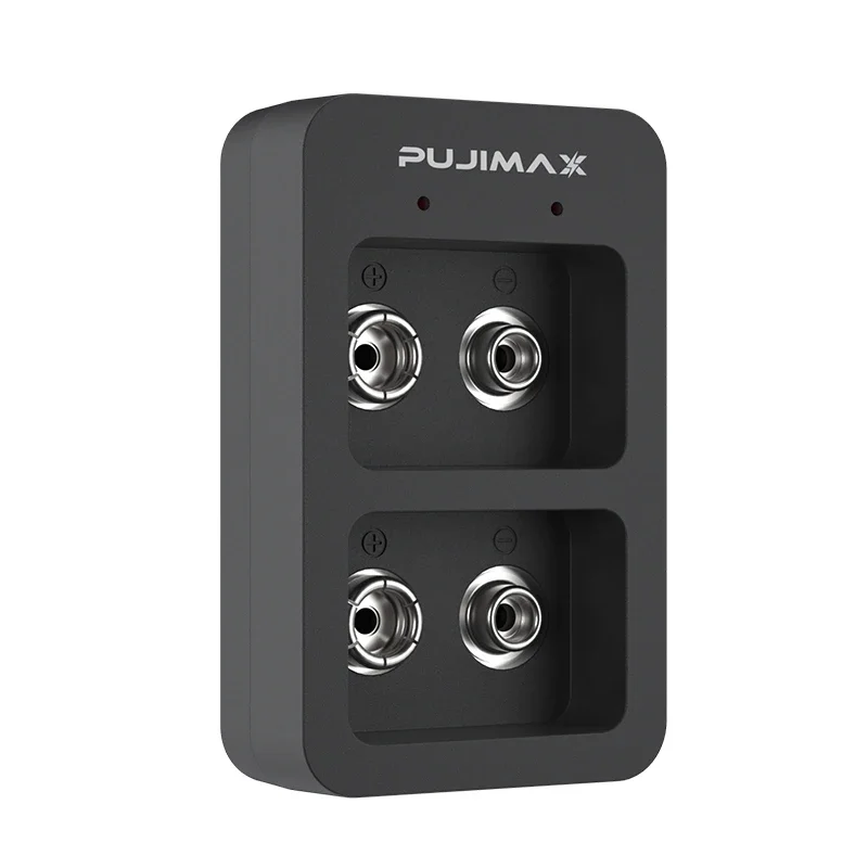 Cargador de batería rápido inteligente, 2 ranuras, 9V, con indicadores LED, Cable USB para baterías recargables de iones de litio Ni-MH/ni-cd/Li-ion de 9V - imagen 2