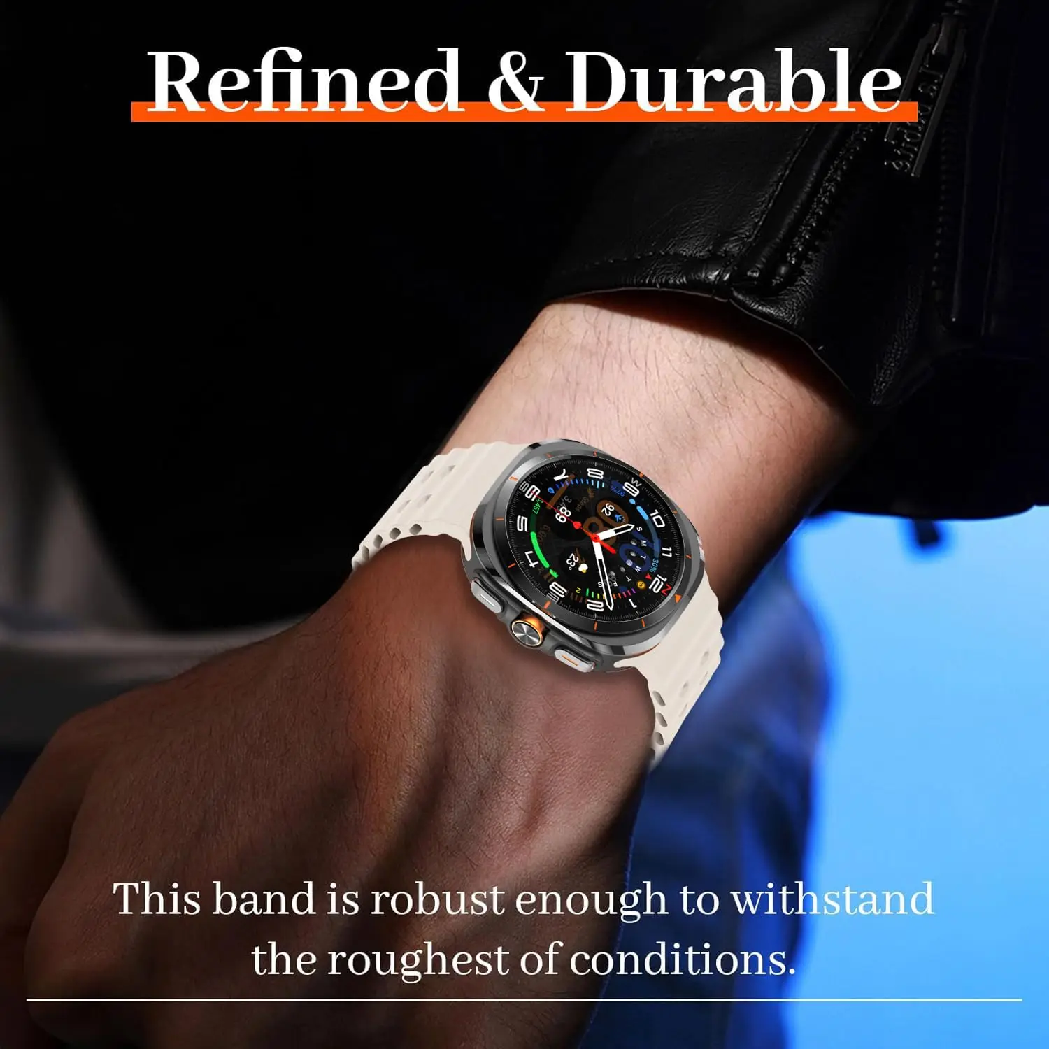 Correa de reloj para Samsung Galaxy Watch 7 8 Ultra, repuesto de correa de goma, pulsera para samsung galaxy watch8, accesorios - imagen 5