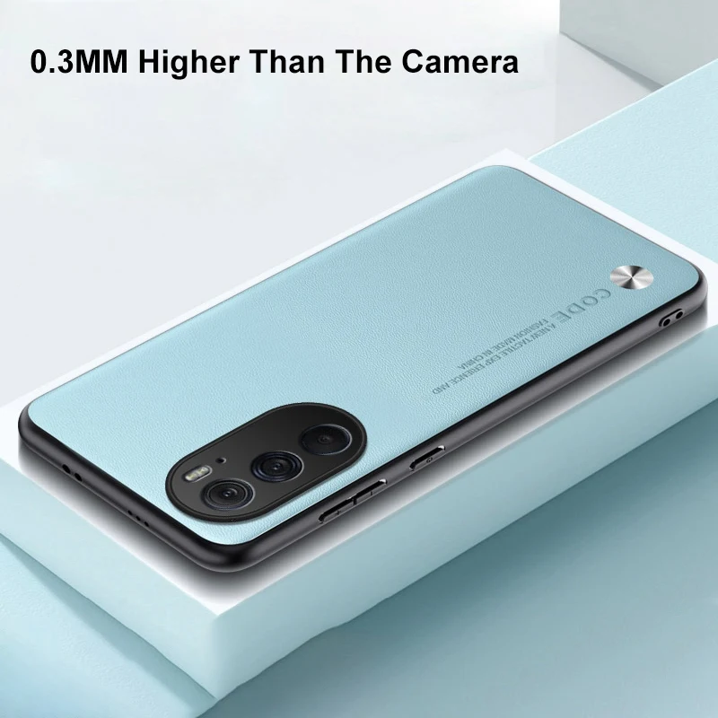 Funda de cuero PU de lujo para Motorola Edge 30 Pro, funda trasera de silicona, funda protectora para teléfono para Motorola Moto Edge Plus 2022 X30 - imagen 5