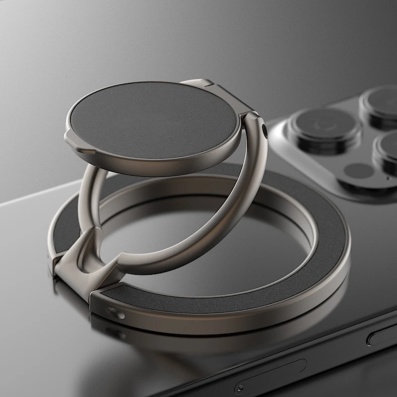Soporte magnético para teléfono MagSafe de doble cara, soporte de anillo para teléfono, soporte magnético para iPhone 16 15 14 13, Android, soporte para coche de gimnasio - imagen 3