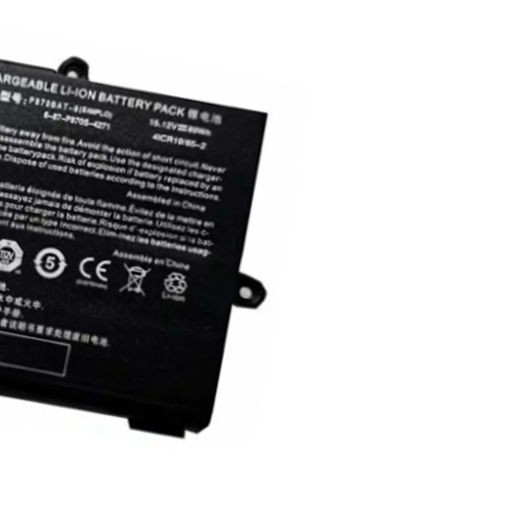 6-87-P870S-4272 15,12 V 89Wh P870BAT-8 batería del ordenador portátil para Clevo P775DM3 P870DM P870KM P870TM-G P8700S GX10-KP7GT KP7S1 GX9-SP7 - imagen 3