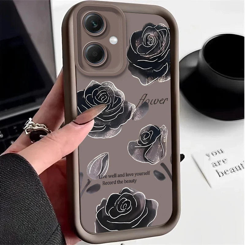 Funda de teléfono con flores para Xiaomi Redmi Note 13 12 Pro Plus 4G 5G 13C 12C Turbo 11 11S 10 10S 9 10A 10C 9C A2 A1, funda de silicona suave - imagen 5