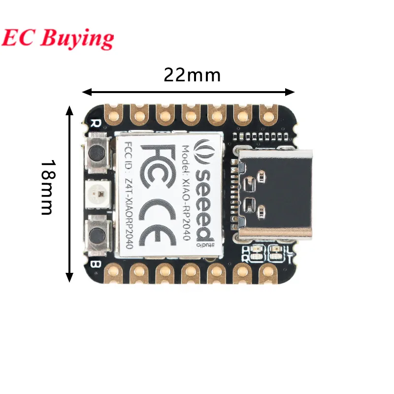 10 uds/1 unidad Seeed Studio XIAO RP2040 Chip Raspberry Pi módulo de placa de desarrollo Seeeduino para Arduino/MicroPython/CircuitPython - imagen 5