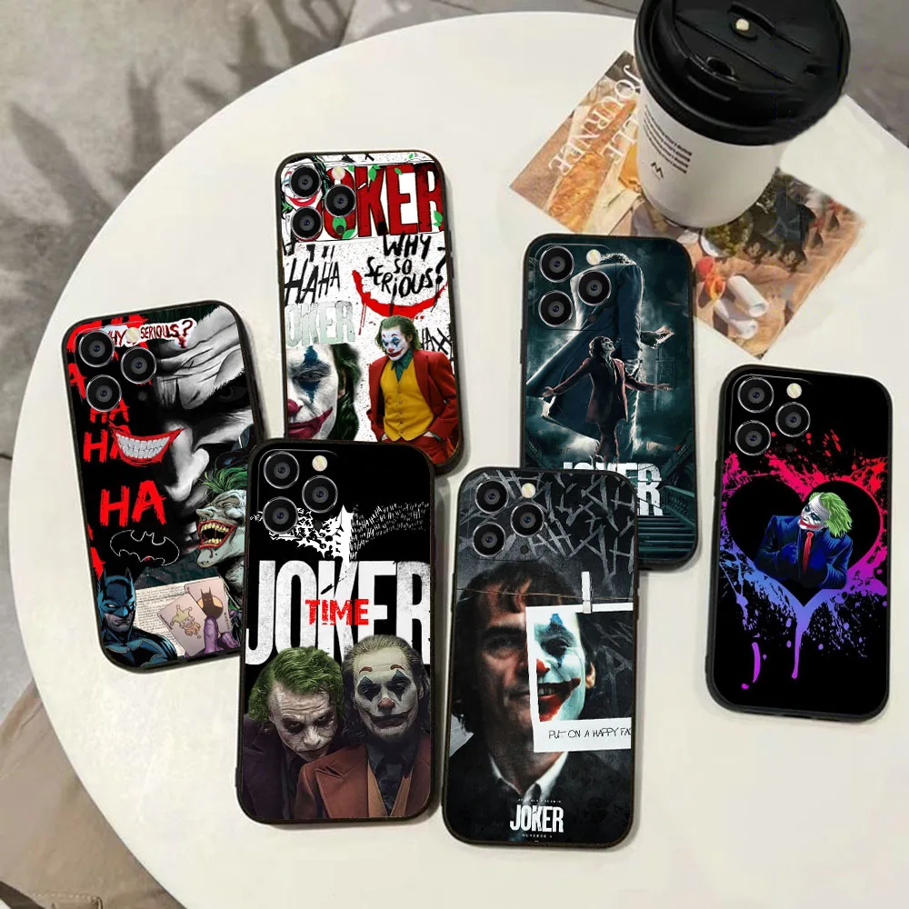 BY-46 Joker Smoking Funda blanda para iPhone XR 5 5S 6 6S 7 8 SE 15 16 Plus Pro Max - imagen 2