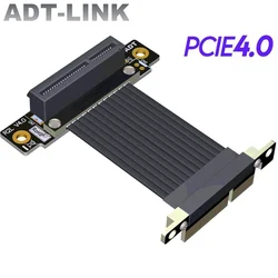 Cable Extensión PCIe 4.0 x4 Vertical 90° Macho-Hembra