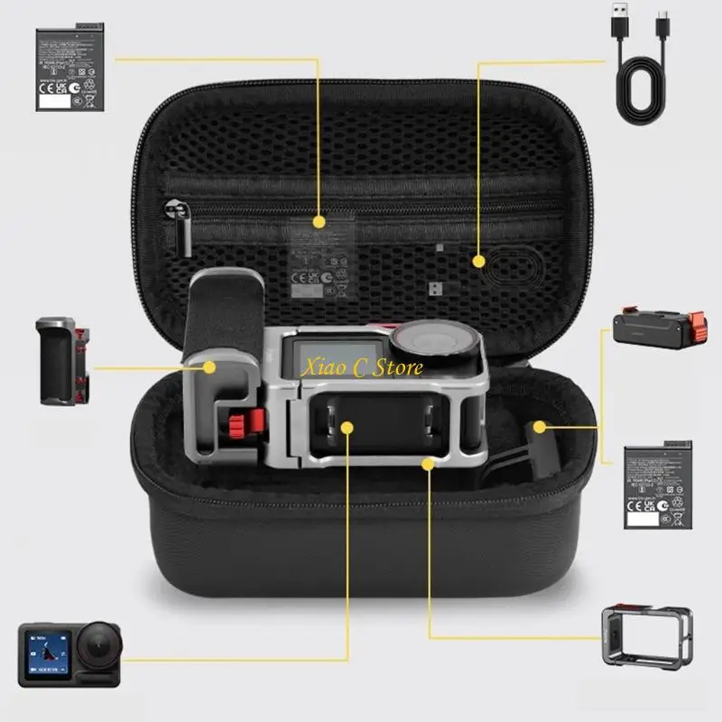 Organizadores bolsa transporte ligeros a prueba golpes Y1AE para almacenamiento accesorios cámara - imagen 3