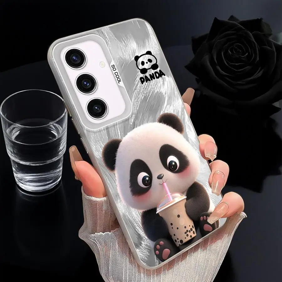 Funda para Samsung Galaxy A26 A22 A52 A23 A32 A33 A34 A36 A73 A53 A24 A25 funda trasera para teléfono lindo Panda - imagen 4