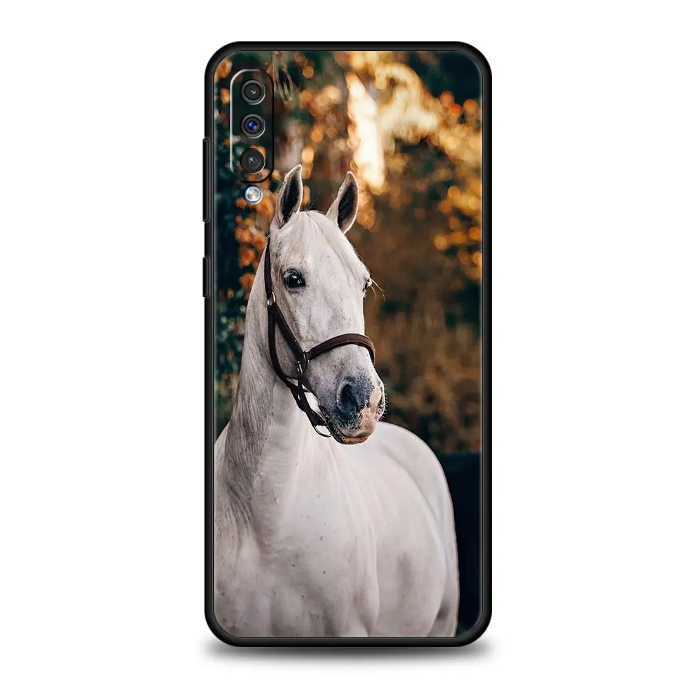 Funda de teléfono con diseño de caballo corriendo para Samsung A54 A52 A24 A14 A50 A72 A70 A30 A40 A20S A20E A02S A12 A22 A34 A42 A32 5G A04s - imagen 5