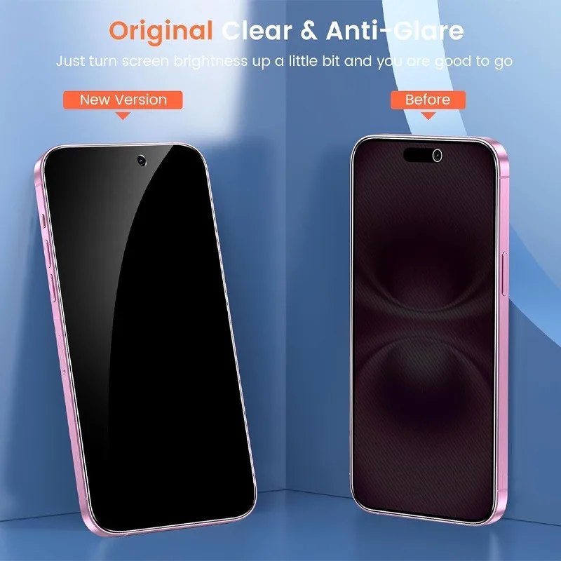 Paquete de 5 protectores de pantalla de vidrio templado para IPhone 17 16 15 14 Pro Max 13 12 11 Pro Mini 15 14 Plus XR XS Max película de vidrio - imagen 3