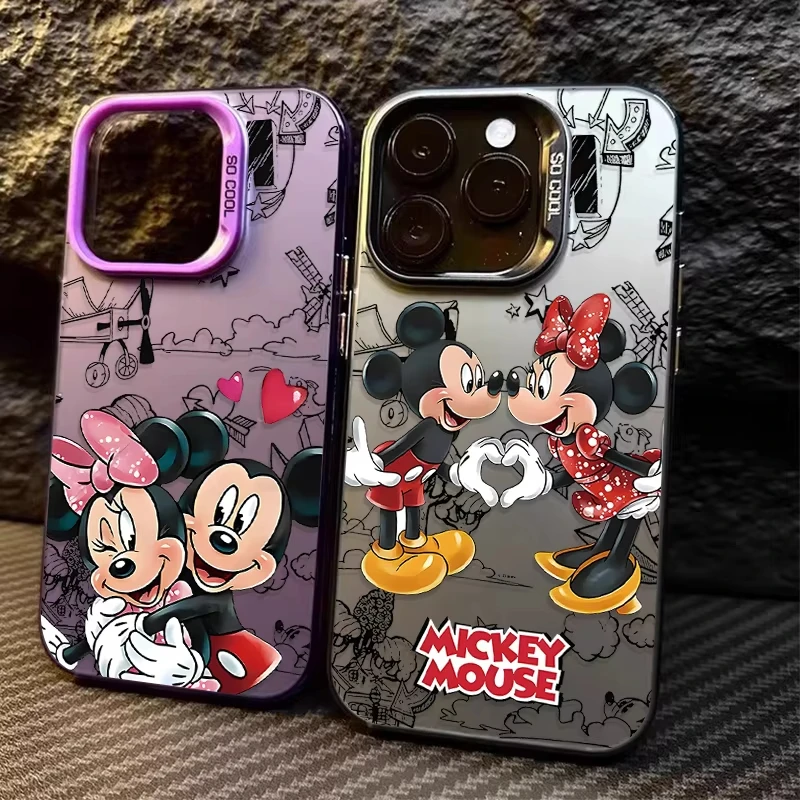 Funda de PC de Mickey Minnie para Samsung Galaxy A15 A35 A54 A55 5G S25 Ultra S24 FE S23 Plus S22 S21 S20 FE, funda a prueba de golpes - imagen 2