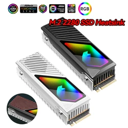 Disipador SSD M.2 2280 con Ventilador ARGB y Almohadilla Térmica