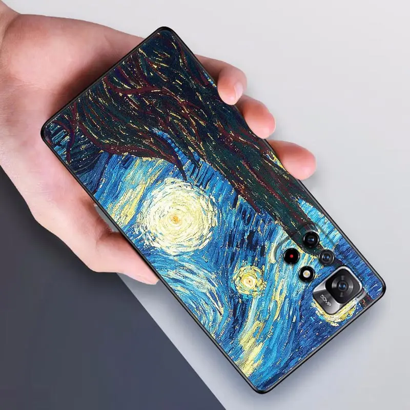 Funda divertida de Van Gogh Cafe Terrace Starry Poco F6 Pro, para Xiaomi Poco X3, NFC, X6, X4, X5, 5G, M4, M5, F3, F4, F5, 14, 13T Pro - imagen 4