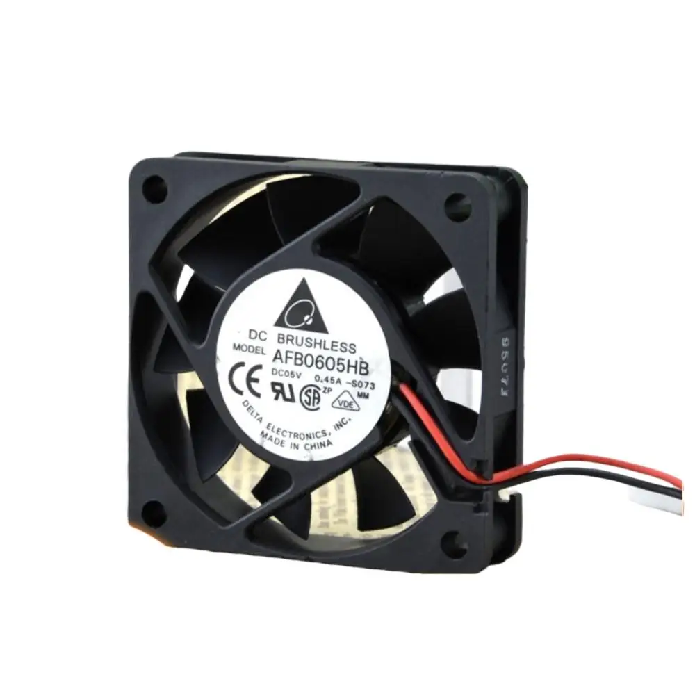 Ventilador de 60 mm para Delta 6015 AFB0605HB 5 V 0.45 A 6 CM Ventilador de refrigeración, electrónica de 2 cables, dispositivos pequeños y aplicaciones - imagen 2