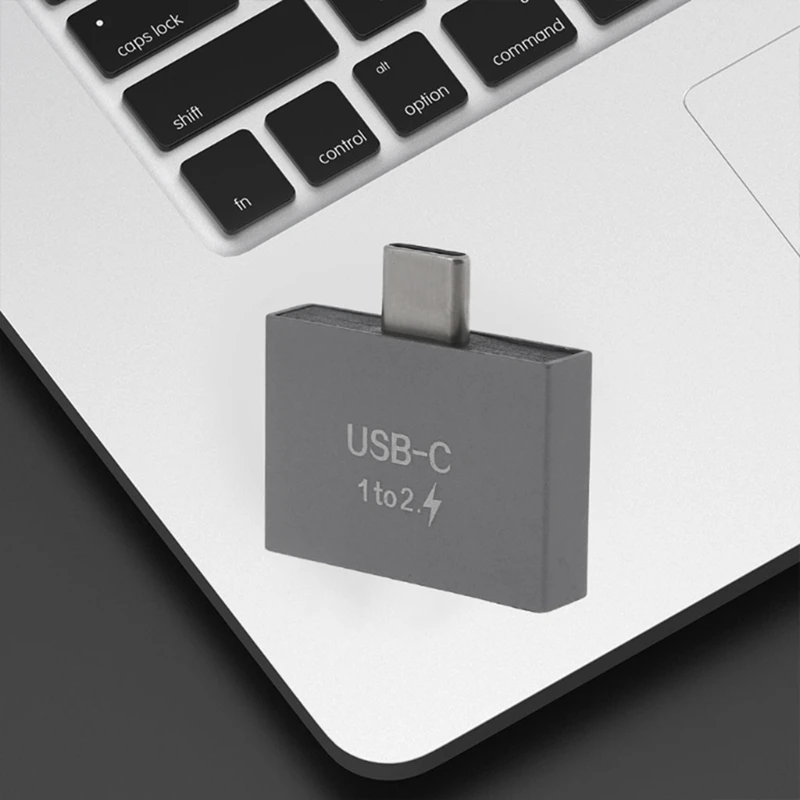 Adaptador convertidor divisor USB C macho a Dual USB C hembra, Conector de extensión para cargador USB C PD, PC y portátil - imagen 5