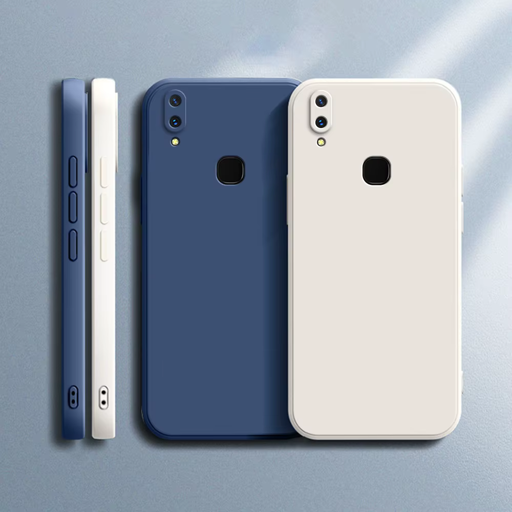 Funda Original para VIVO Z1 Pro Lite Z1X Z1i, protección de cámara cuadrada, silicona líquida, suave, lujosa, VIVOZ1 Z1Pro Z1Lite