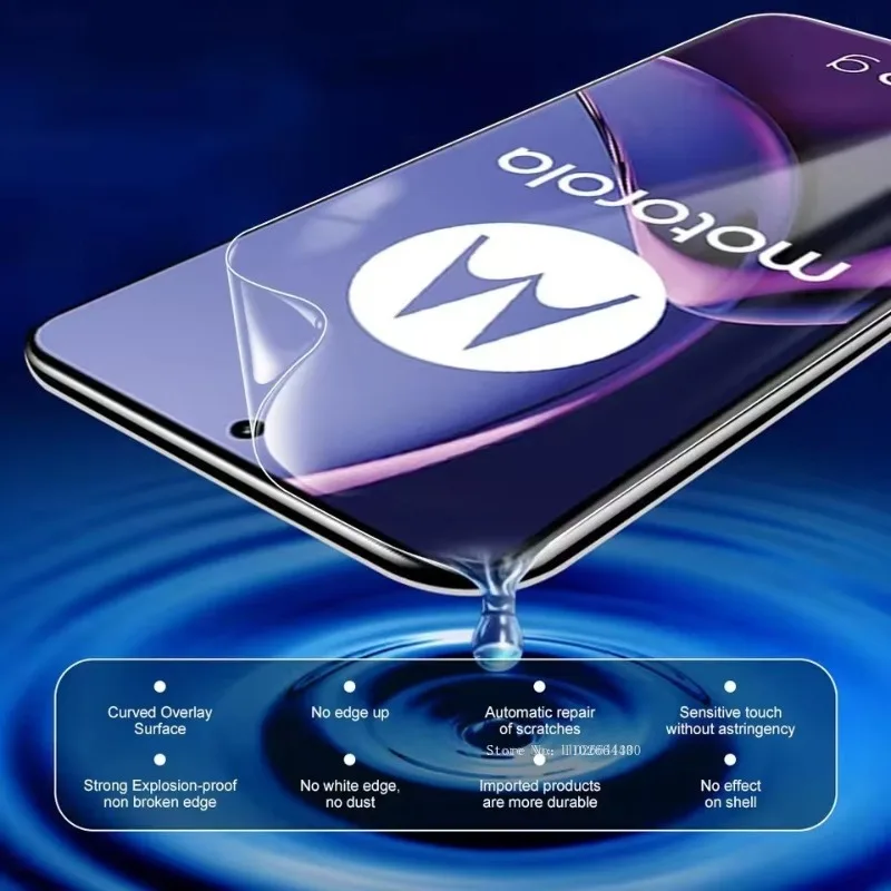 Película de hidrogel suave para Motorola Moto G82 G32 G13 G23 G53 G73, Protector de pantalla de cubierta completa para Motorola G84 G24 G34 G54 G14, 5 uds. - imagen 5
