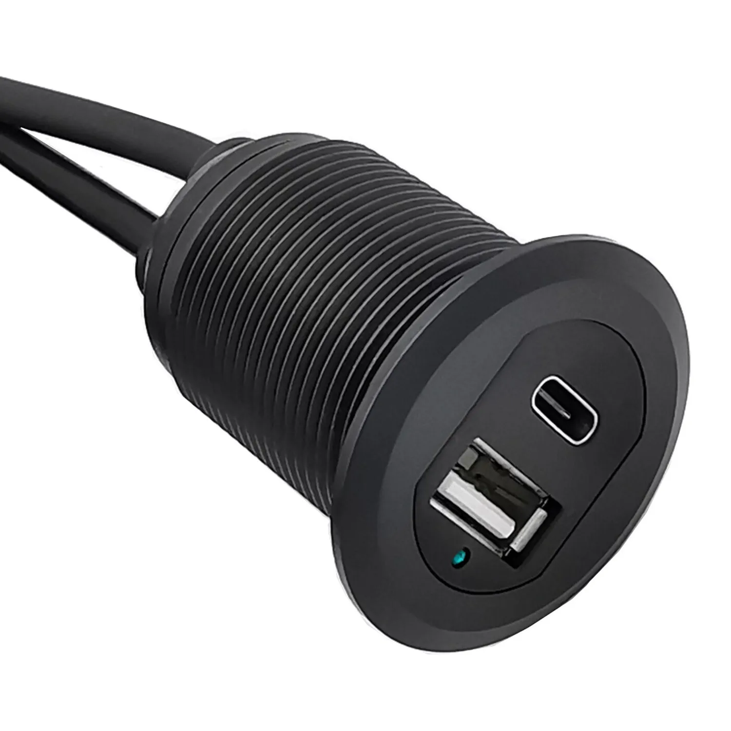 Cable de extensión impermeable tipo c USB 2,0 macho a hembra AUX para coche, camión, panel de tablero de motocicleta marina, 1m/2m - imagen 5