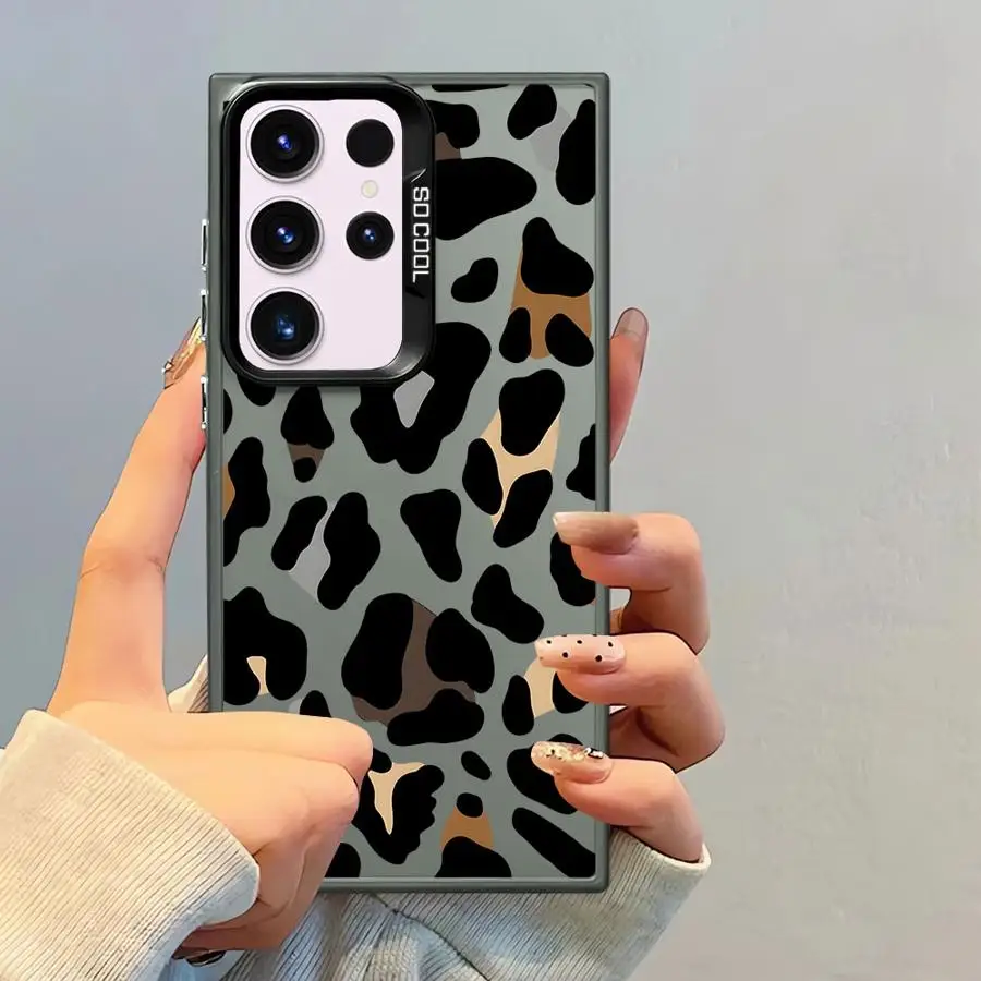 Funda artística de leopardo para Samsung Galaxy Note 20 Ultra S23 S24Ultra S20 FE S21 S22 Ultra S25Plus S25 S24 FE, carcasa suave - imagen 2