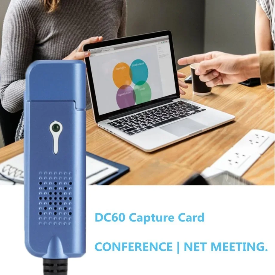 PzzPss-Convertidor de tarjeta de captura de vídeo VHS DC60, sintonizador de TV, adaptador de tarjeta de captura de Audio y vídeo USB 2,0 para ordenador Win 7 - imagen 2